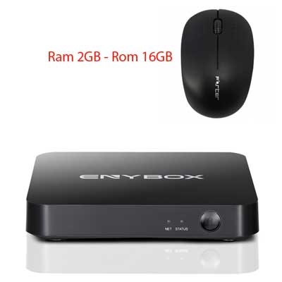 Enybox X3  đầu Android tv box giá rẻ, phát phim 4K, chơi game, nghe nhạc. hát karaoke